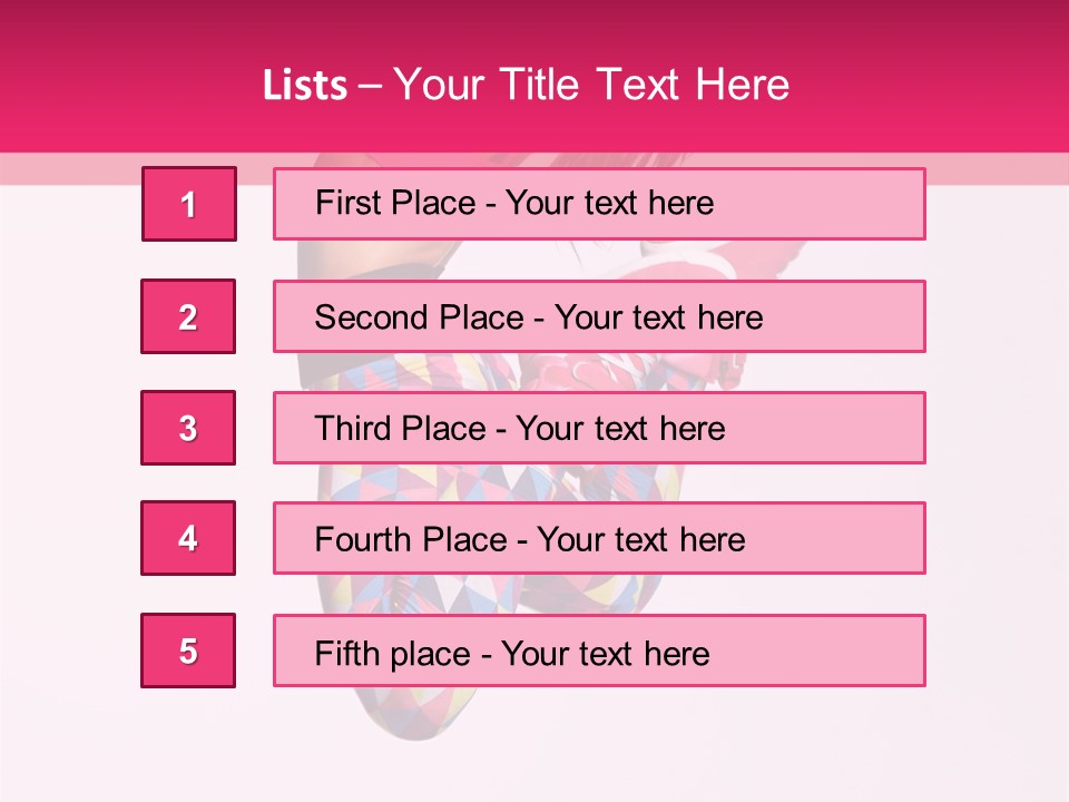 Agility Action Girl PowerPoint Template