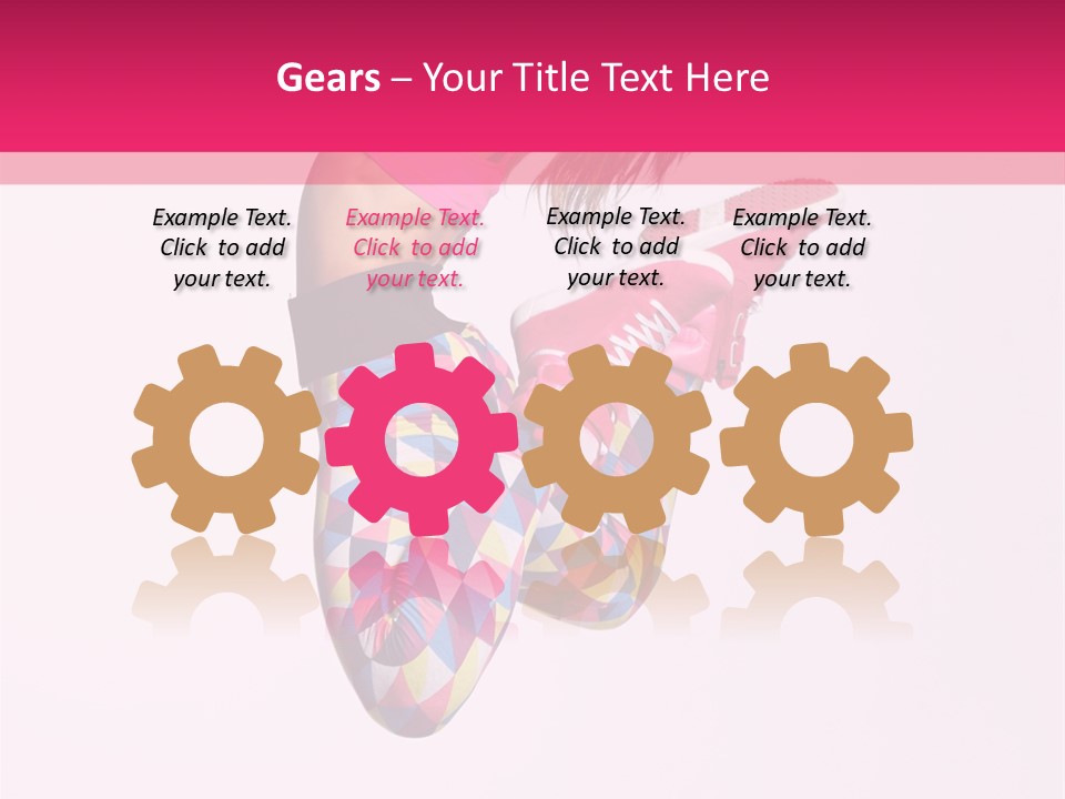 Agility Action Girl PowerPoint Template