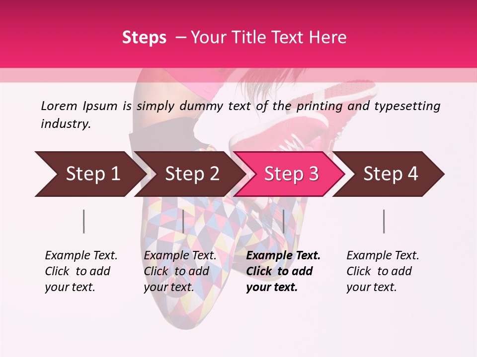 Agility Action Girl PowerPoint Template