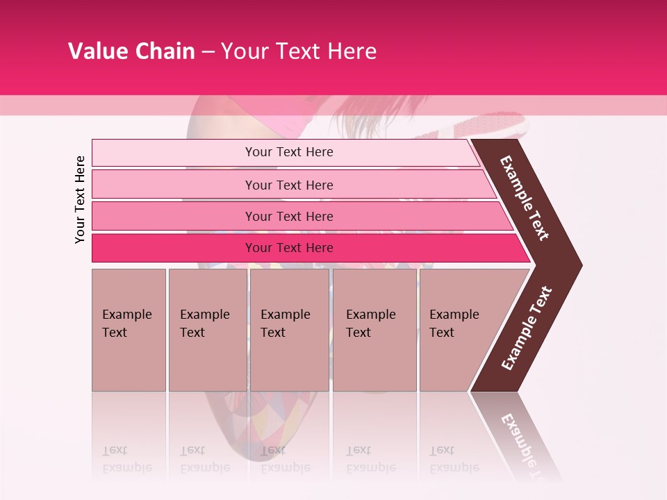 Agility Action Girl PowerPoint Template