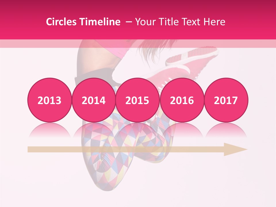 Agility Action Girl PowerPoint Template