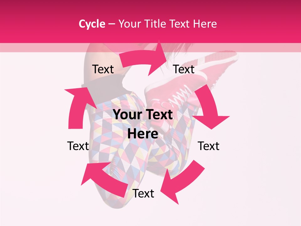 Agility Action Girl PowerPoint Template