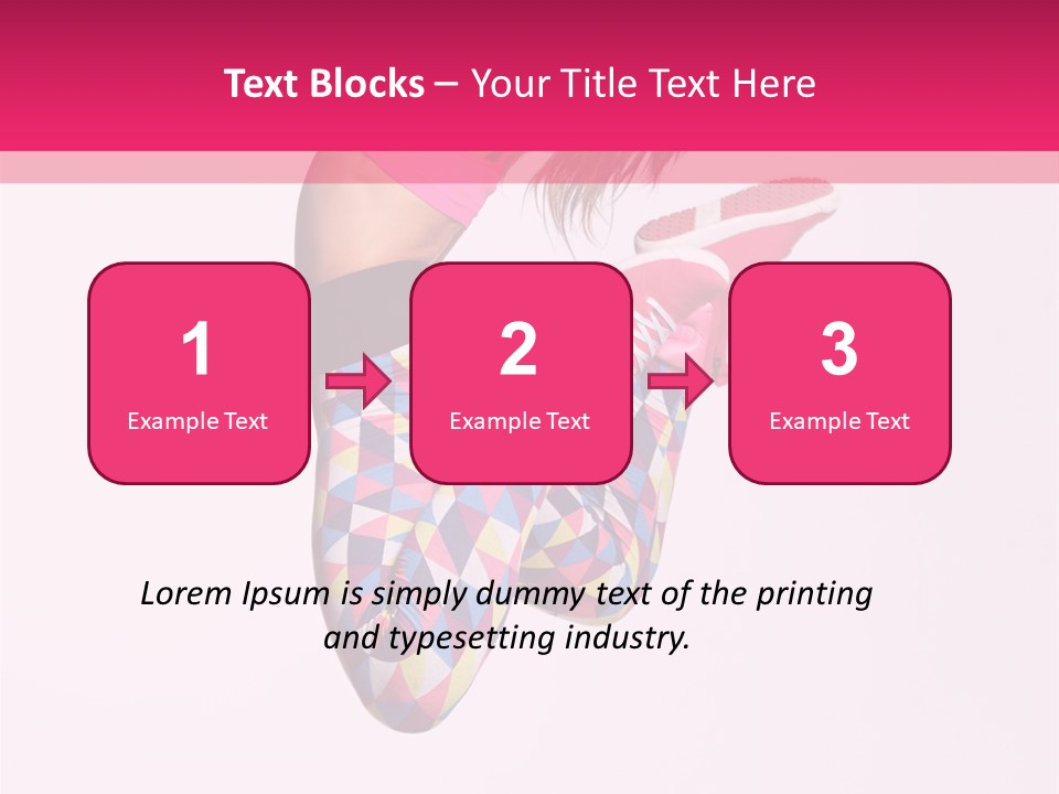 Agility Action Girl PowerPoint Template