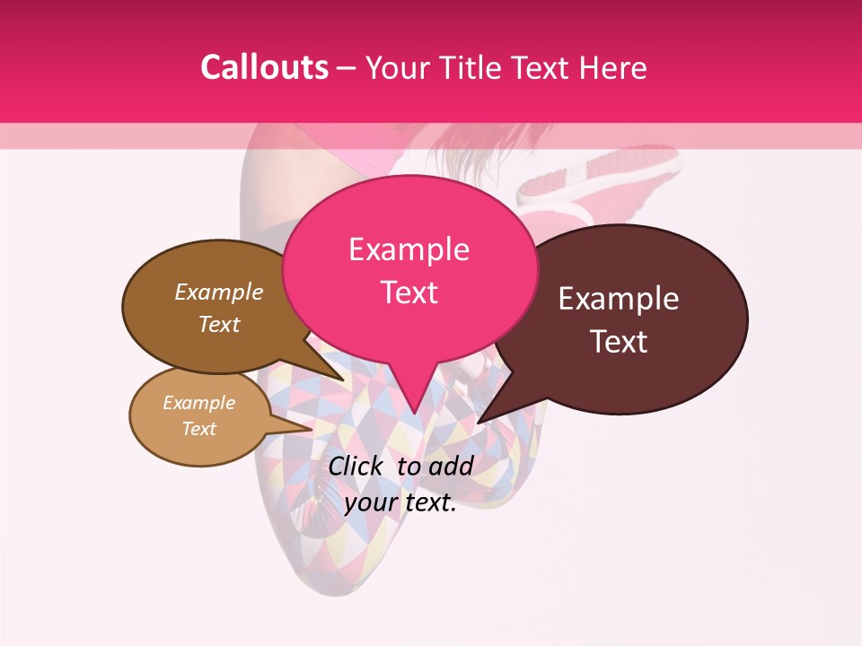 Agility Action Girl PowerPoint Template