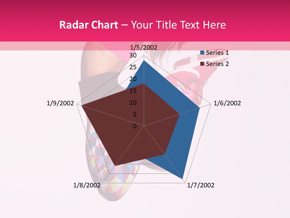 Agility Action Girl PowerPoint Template