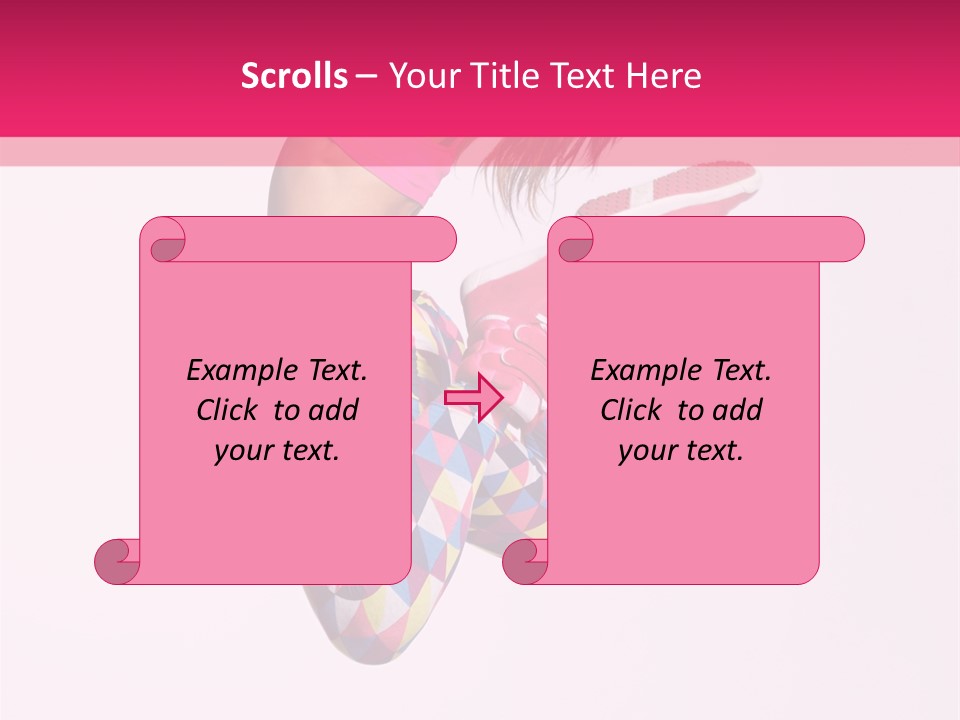 Agility Action Girl PowerPoint Template