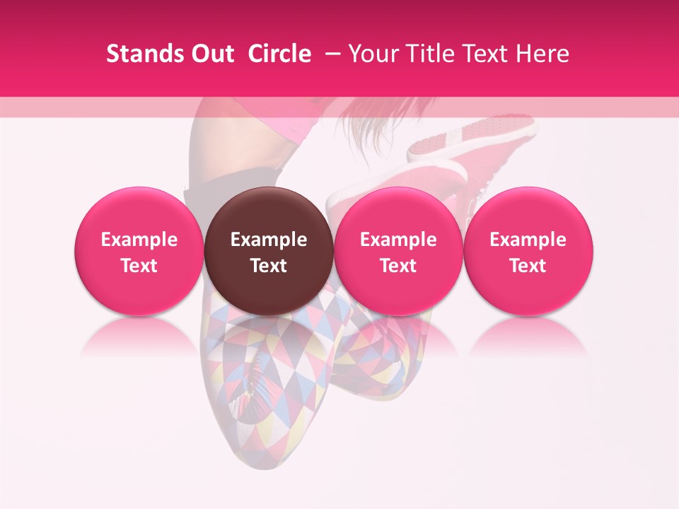 Agility Action Girl PowerPoint Template
