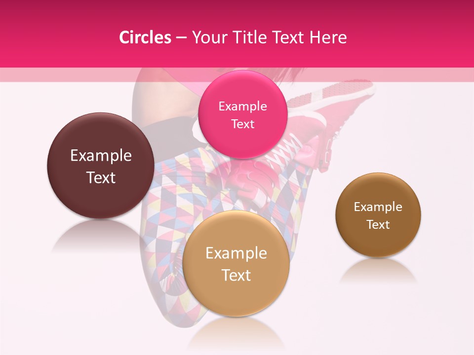 Agility Action Girl PowerPoint Template