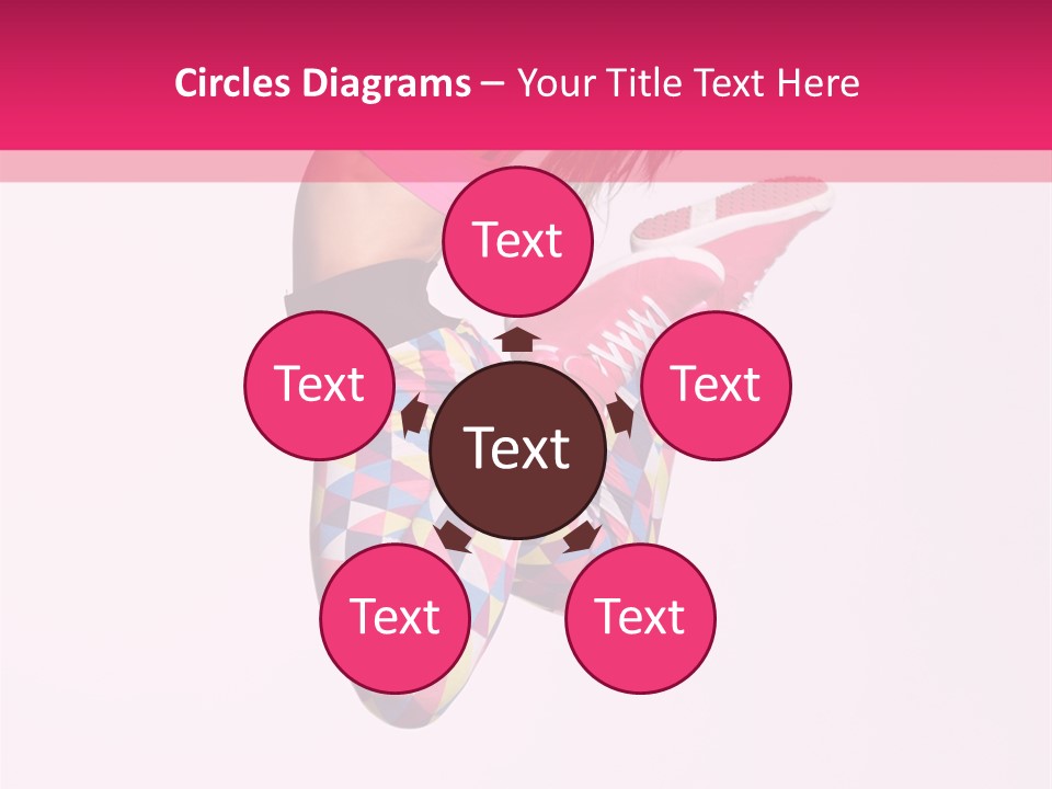 Agility Action Girl PowerPoint Template