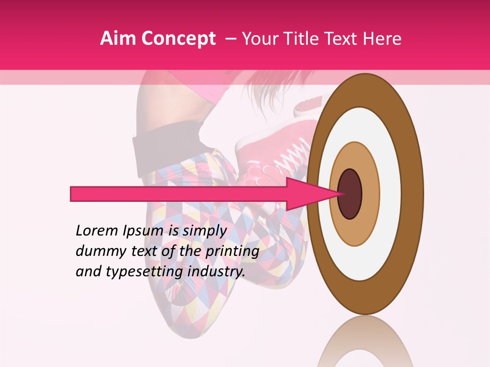 Agility Action Girl PowerPoint Template