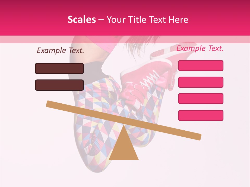 Agility Action Girl PowerPoint Template