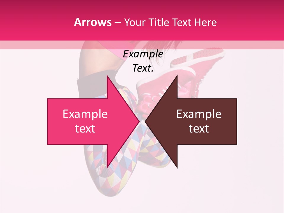 Agility Action Girl PowerPoint Template