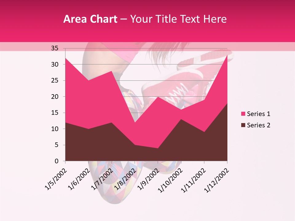 Agility Action Girl PowerPoint Template