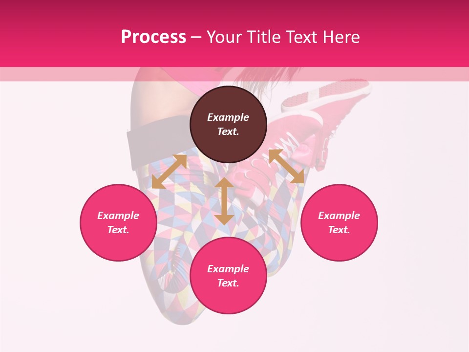 Agility Action Girl PowerPoint Template
