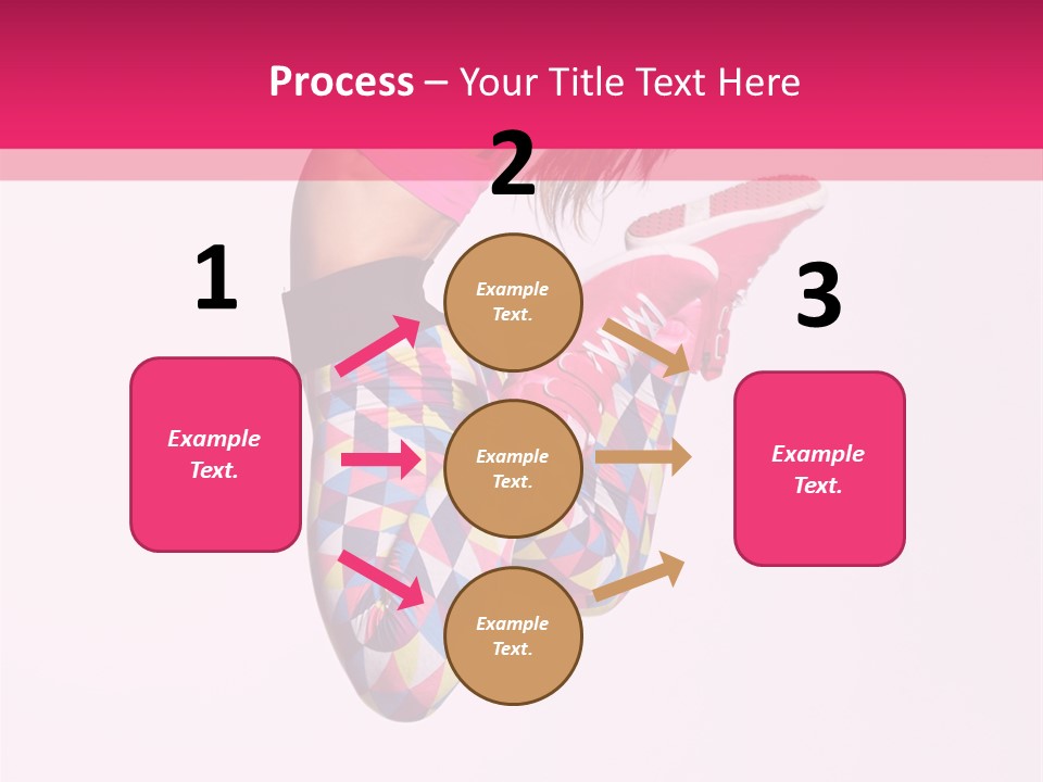 Agility Action Girl PowerPoint Template