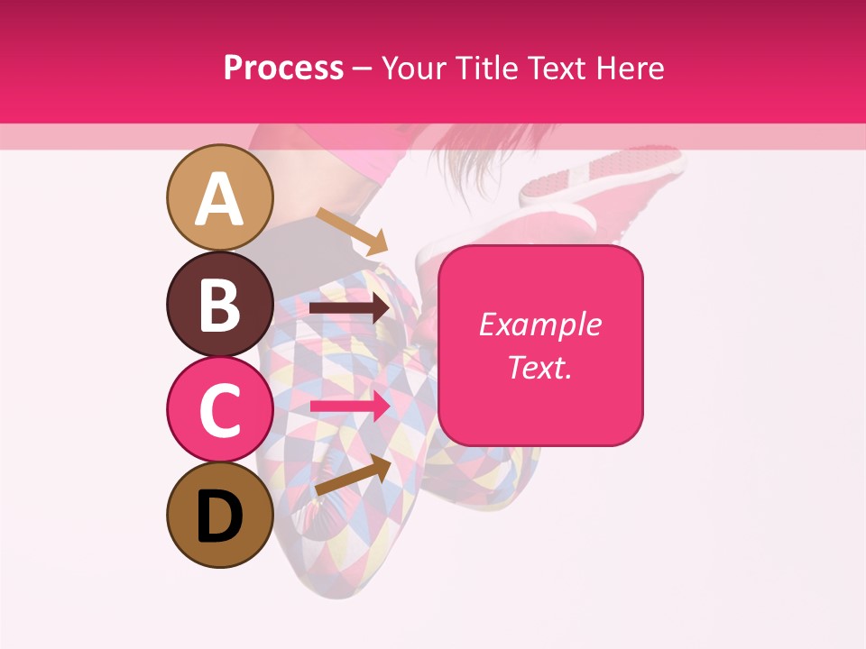 Agility Action Girl PowerPoint Template