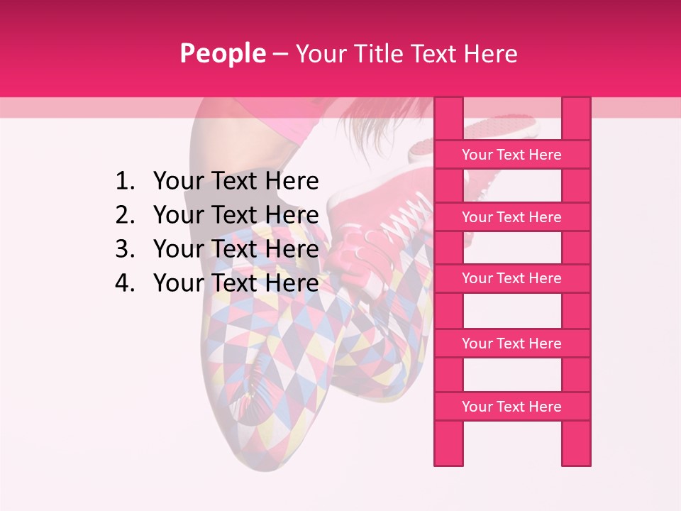 Agility Action Girl PowerPoint Template