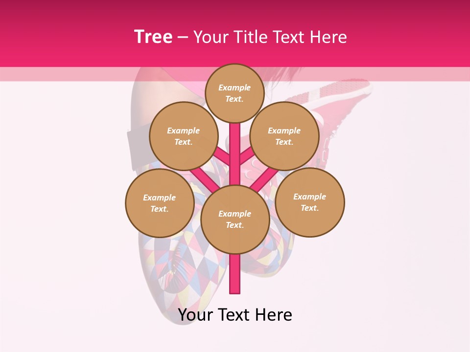 Agility Action Girl PowerPoint Template