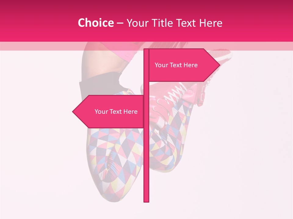 Agility Action Girl PowerPoint Template