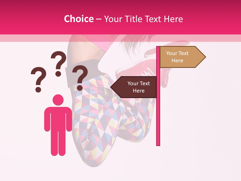 Agility Action Girl PowerPoint Template