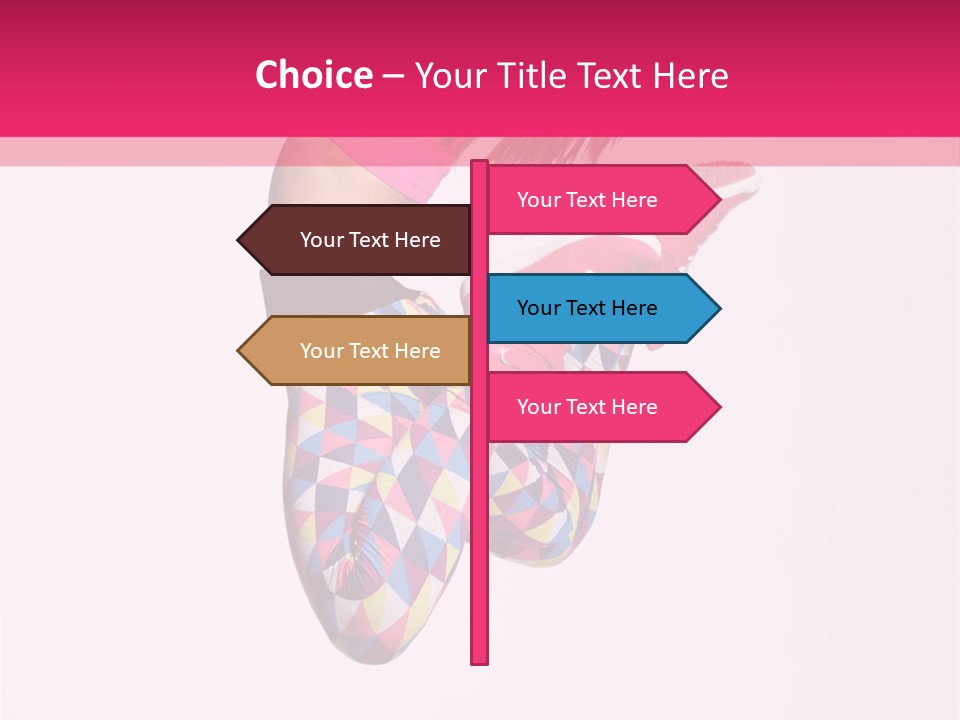 Agility Action Girl PowerPoint Template