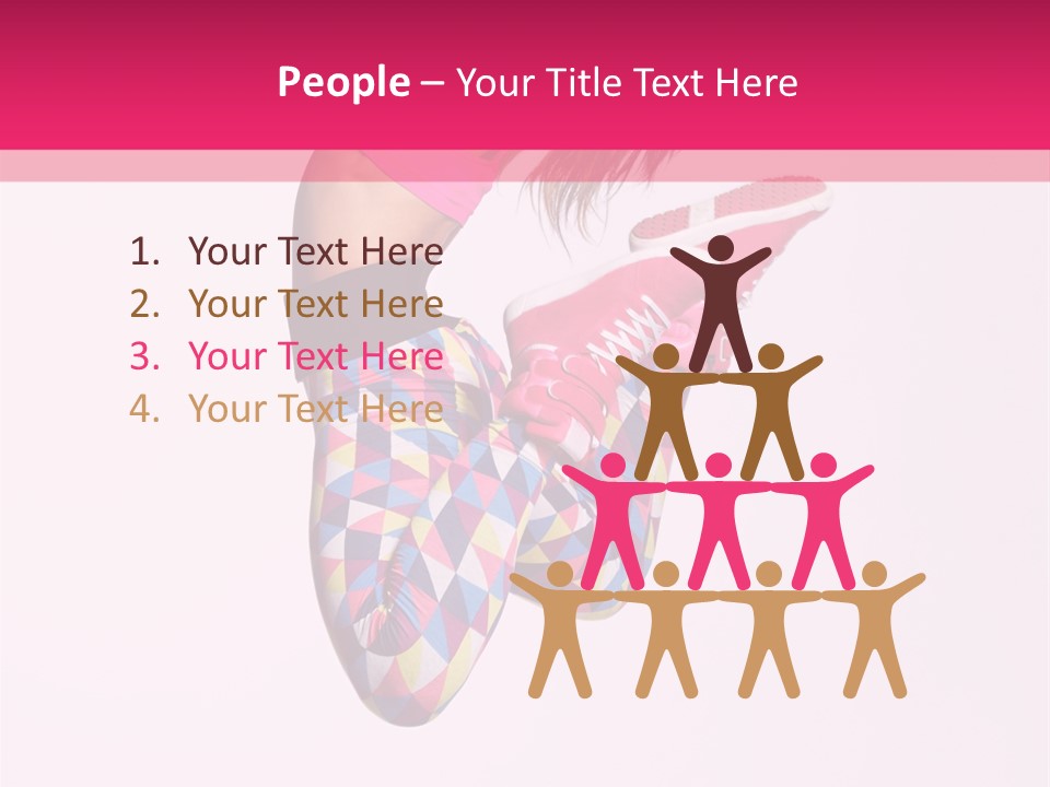 Agility Action Girl PowerPoint Template