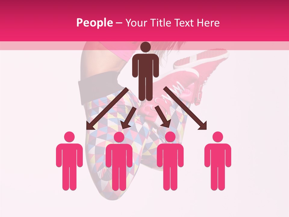 Agility Action Girl PowerPoint Template