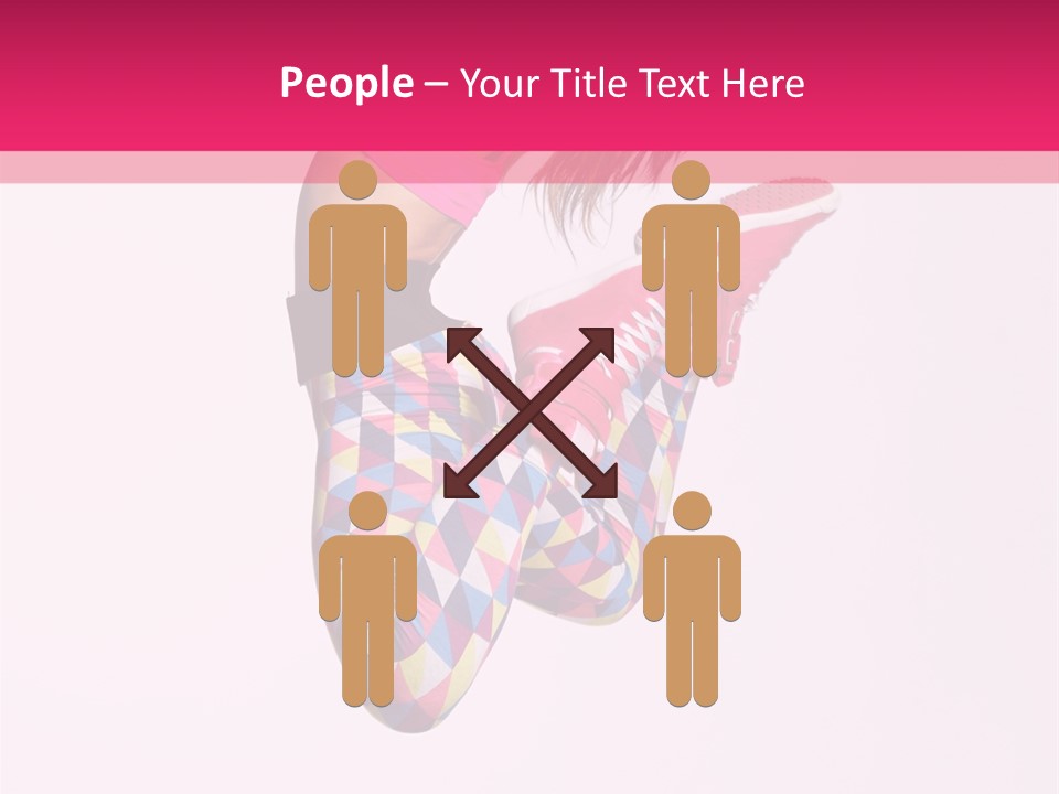 Agility Action Girl PowerPoint Template