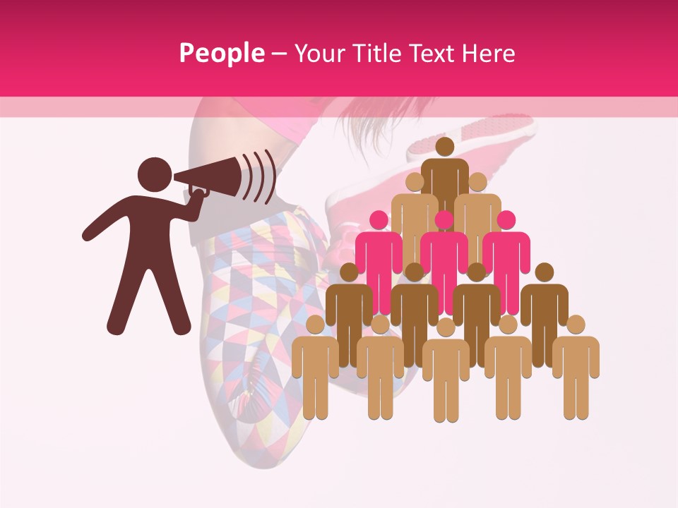 Agility Action Girl PowerPoint Template