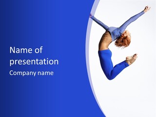 Woman Exercise Grace PowerPoint Template