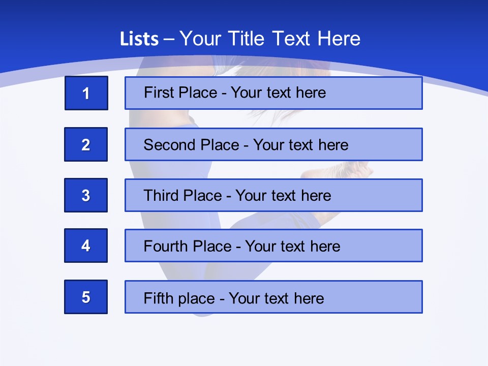 Woman Exercise Grace PowerPoint Template