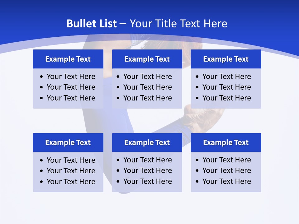 Woman Exercise Grace PowerPoint Template