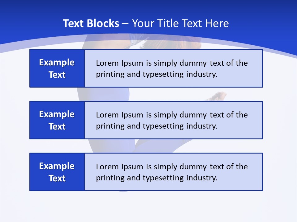 Woman Exercise Grace PowerPoint Template