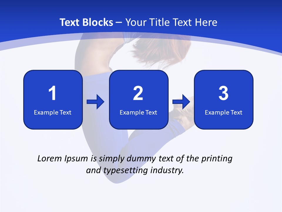 Woman Exercise Grace PowerPoint Template