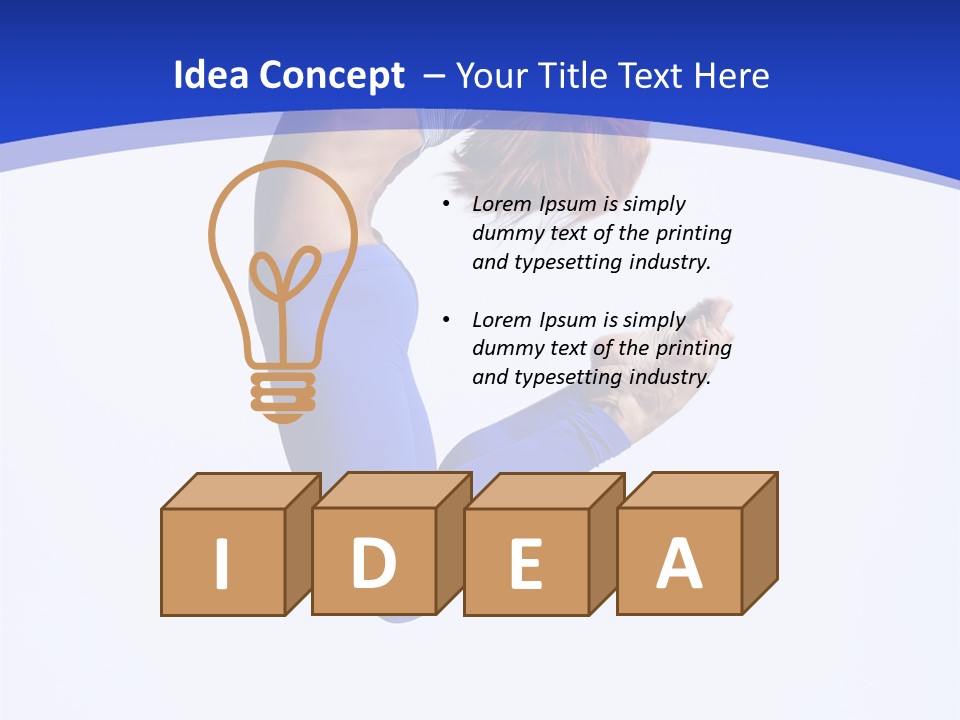 Woman Exercise Grace PowerPoint Template