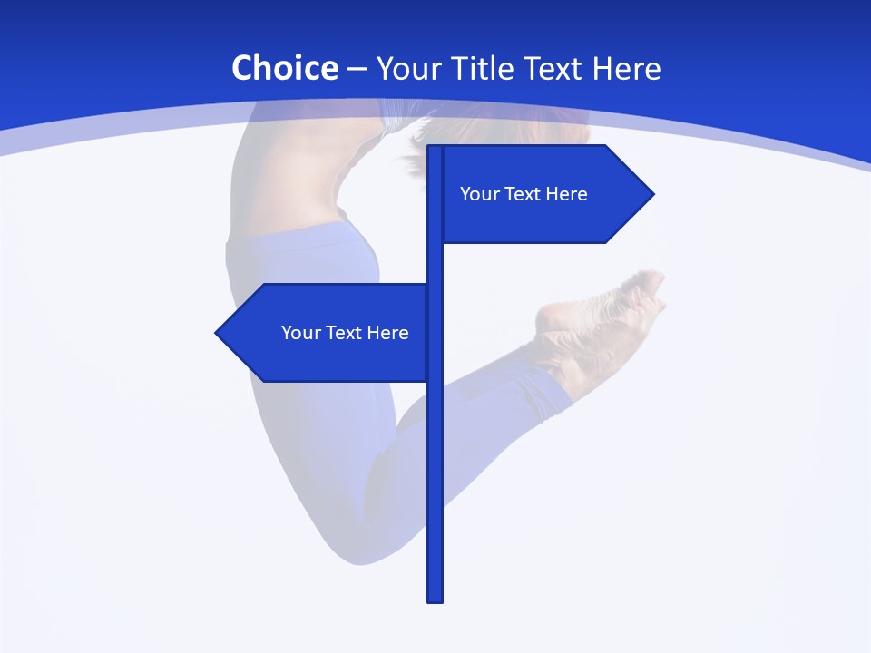 Woman Exercise Grace PowerPoint Template