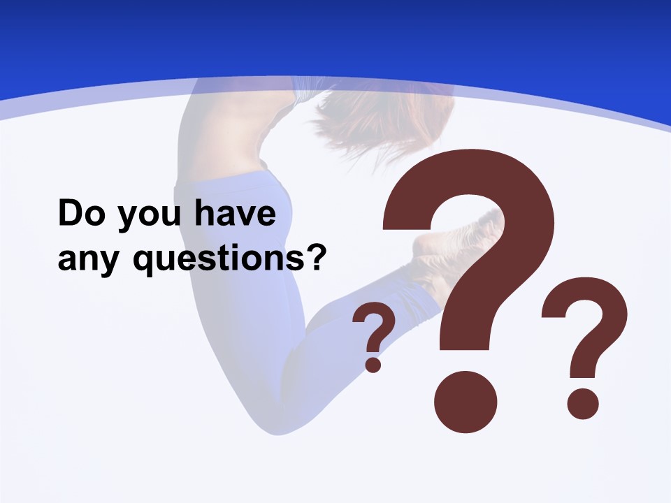 Woman Exercise Grace PowerPoint Template