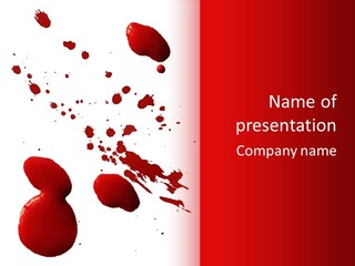 Drip White Grunge PowerPoint Template