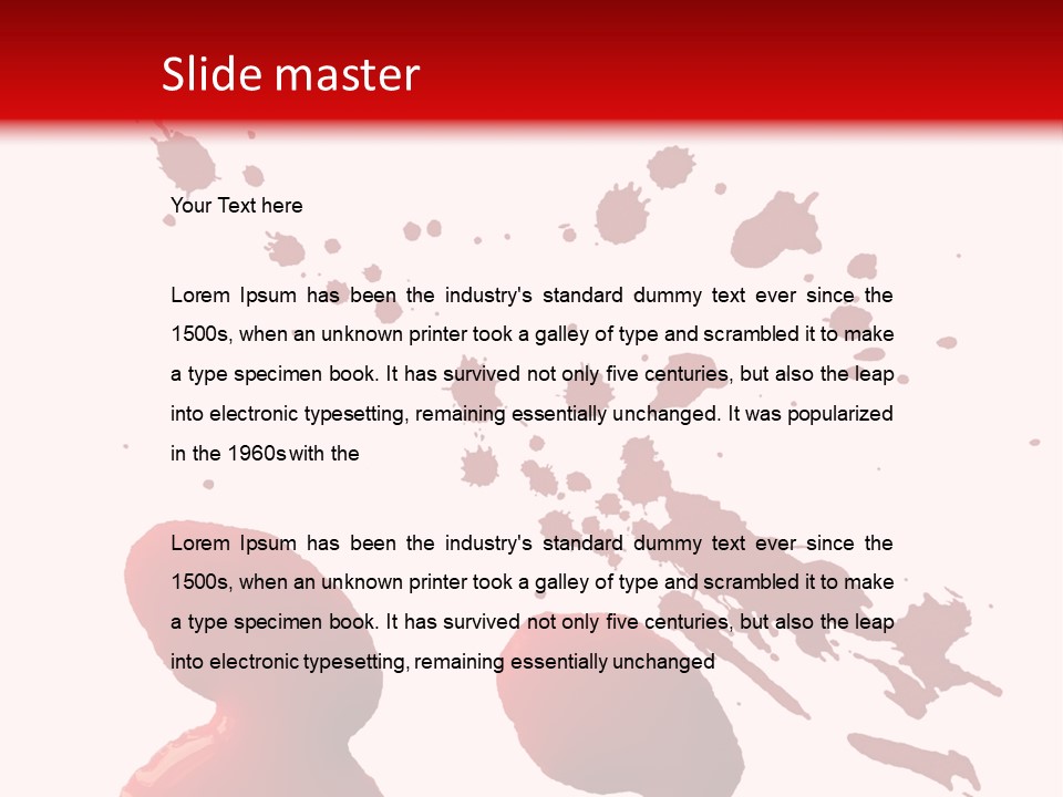 Drip White Grunge PowerPoint Template