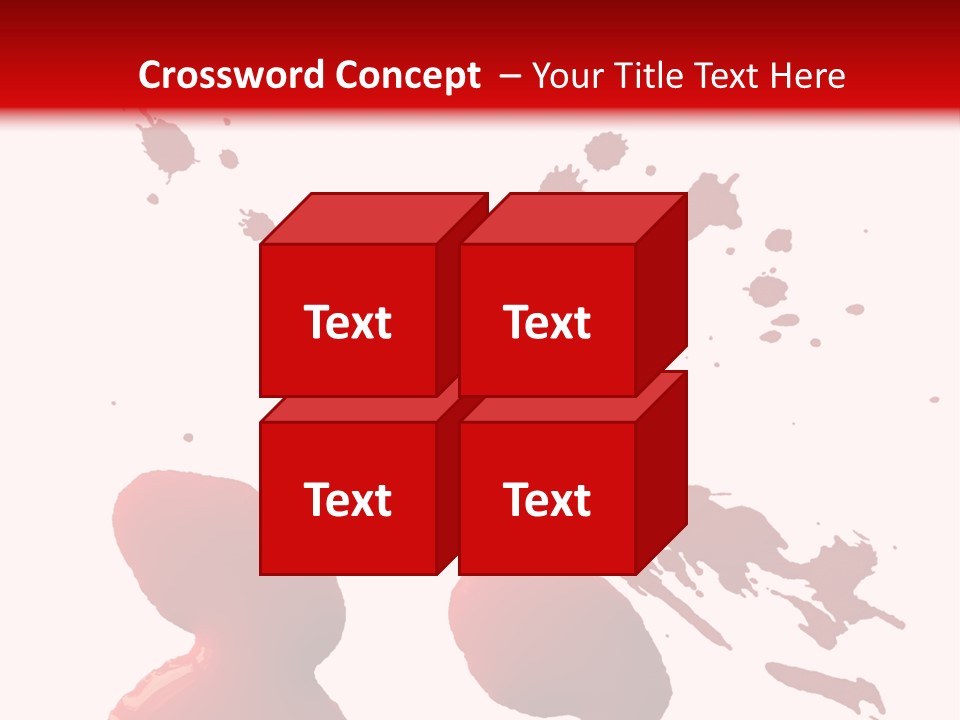 Drip White Grunge PowerPoint Template