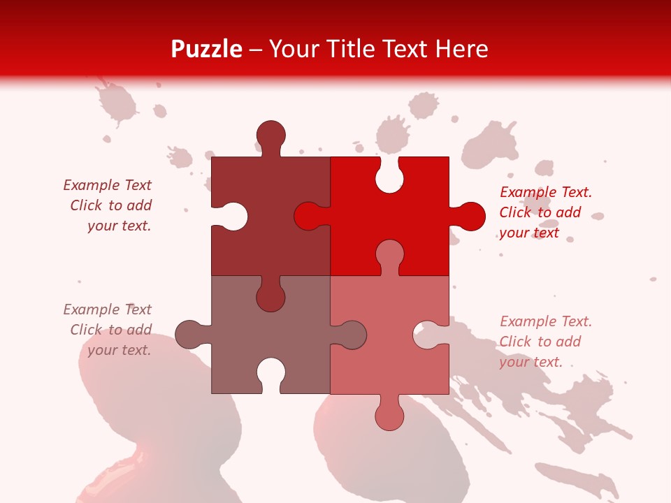 Drip White Grunge PowerPoint Template