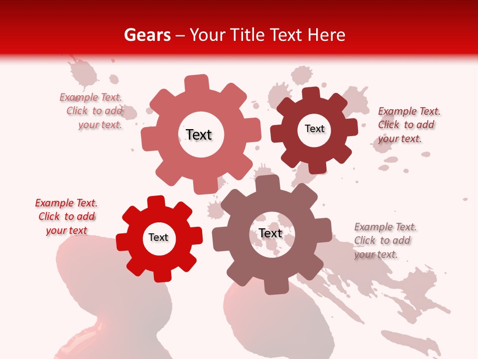 Drip White Grunge PowerPoint Template