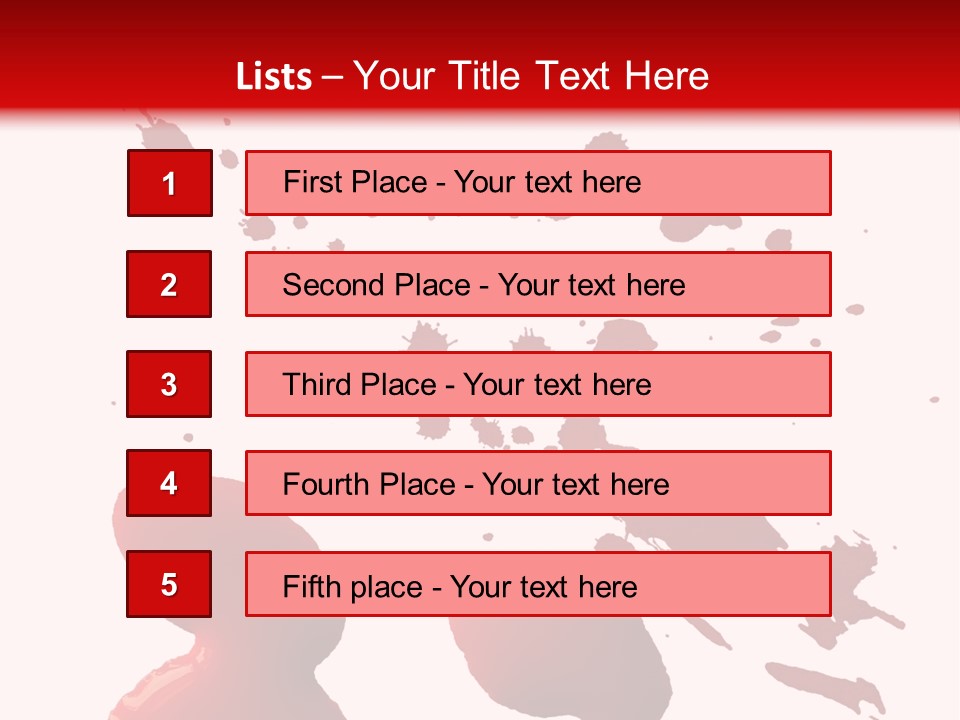 Drip White Grunge PowerPoint Template