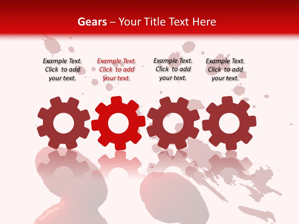 Drip White Grunge PowerPoint Template