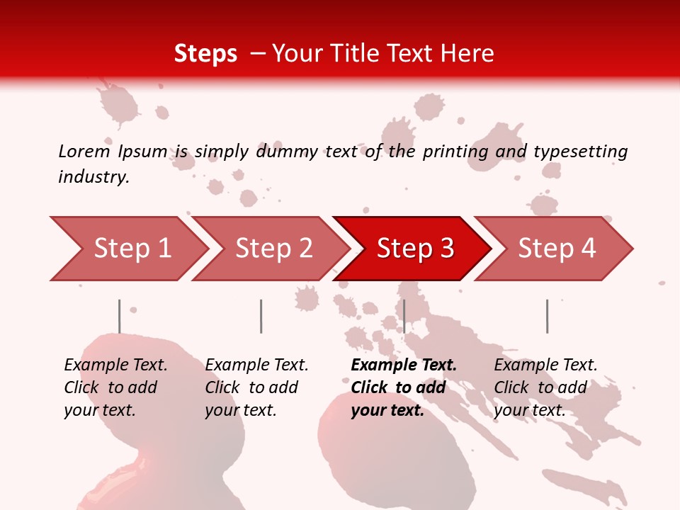 Drip White Grunge PowerPoint Template