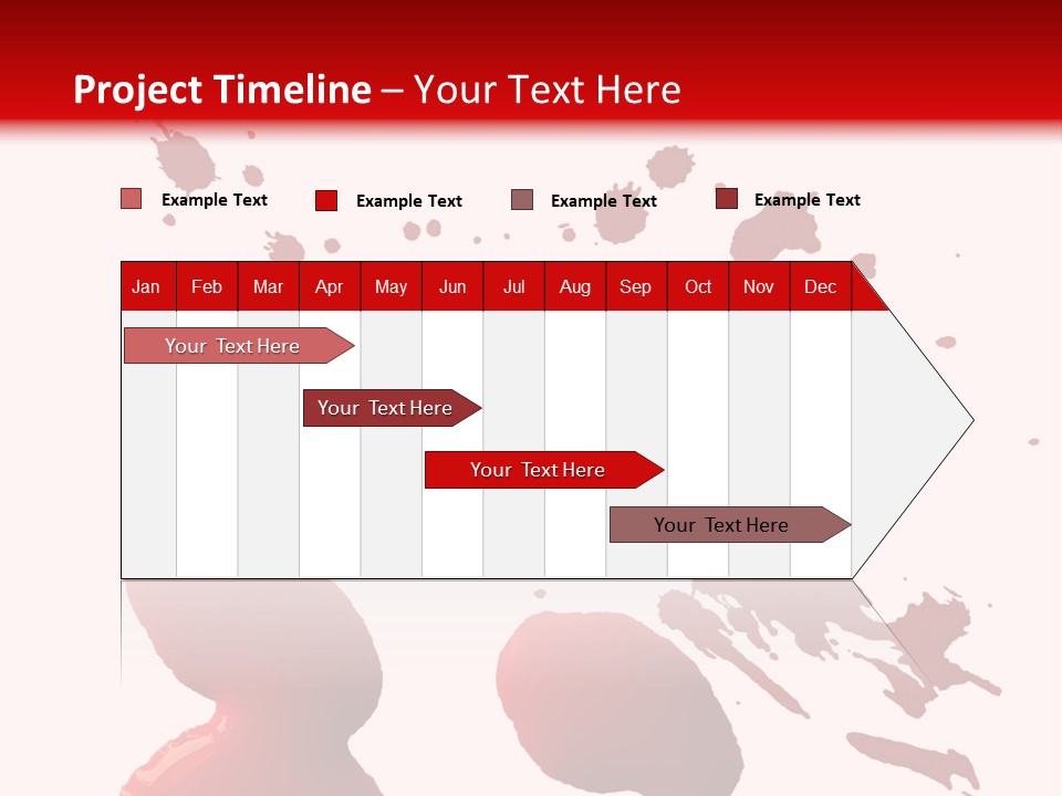 Drip White Grunge PowerPoint Template