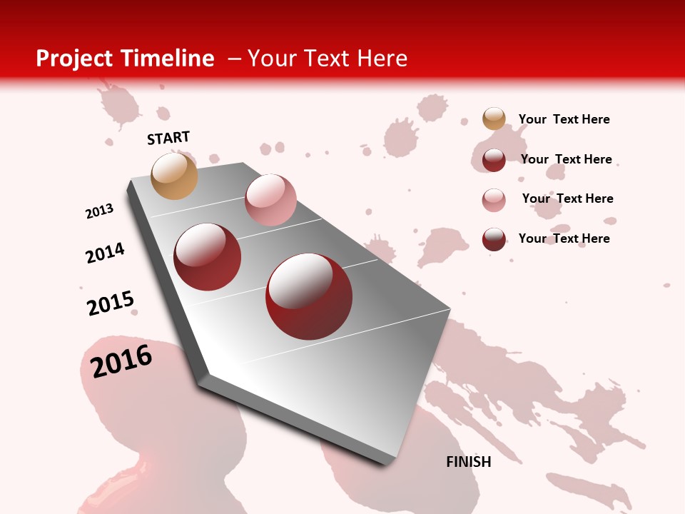 Drip White Grunge PowerPoint Template