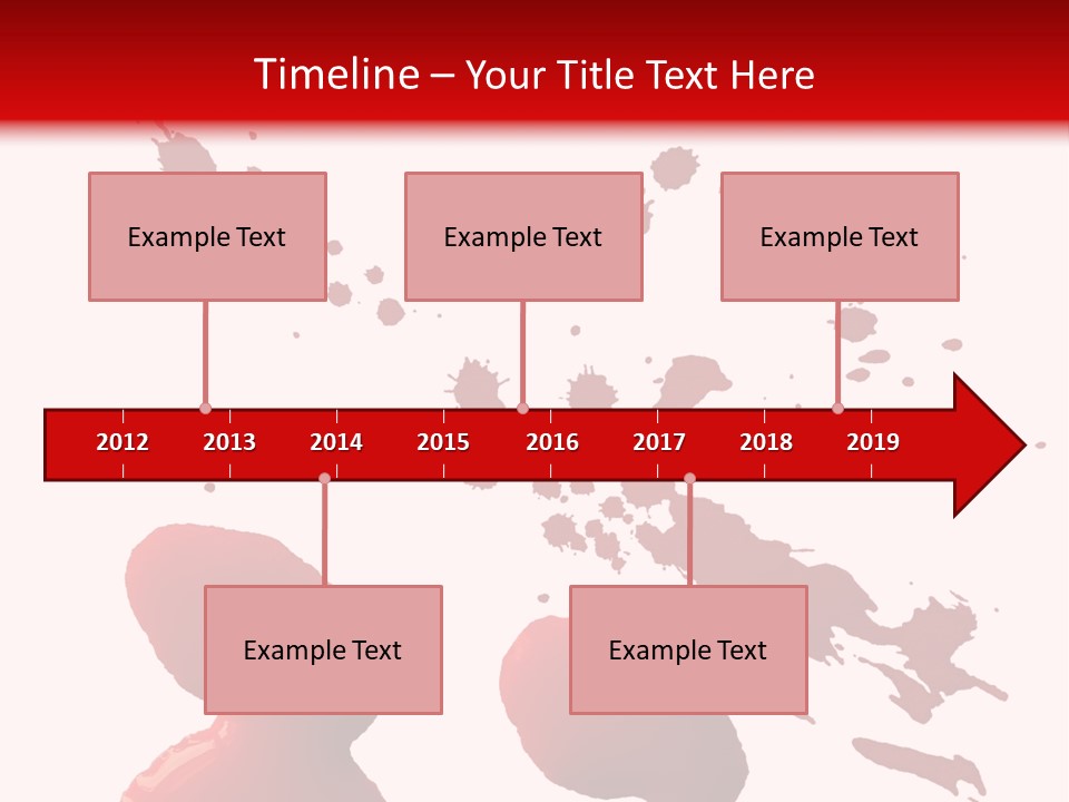 Drip White Grunge PowerPoint Template