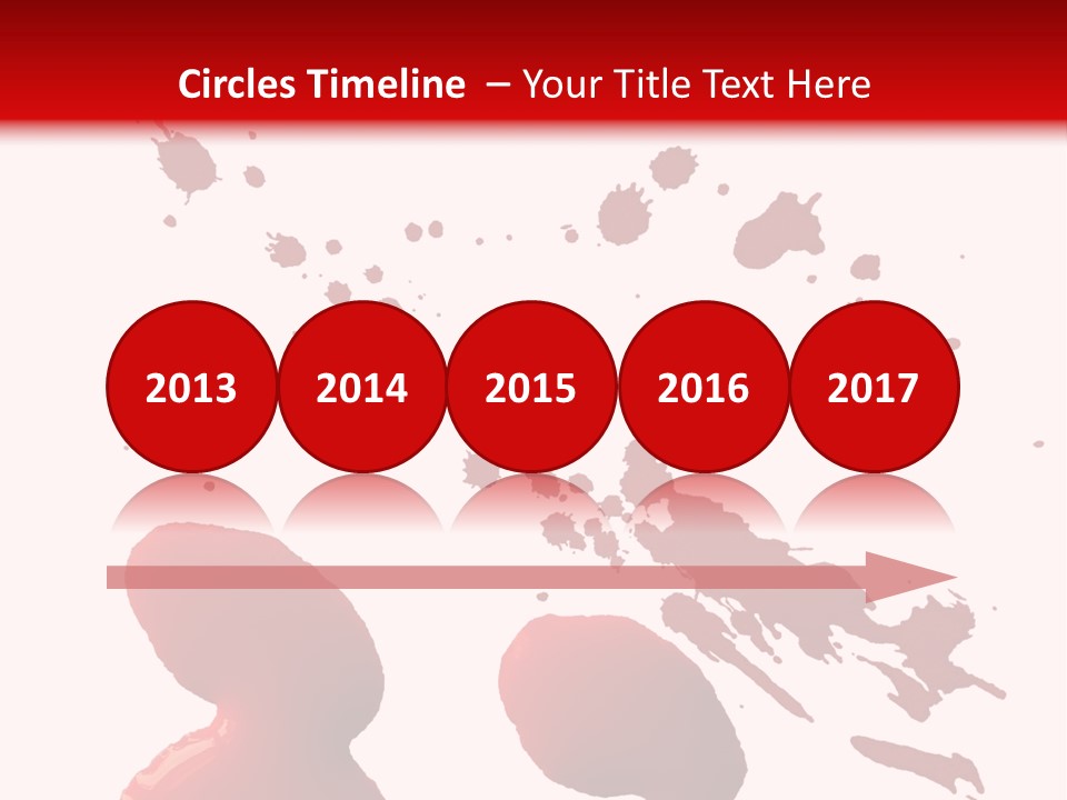 Drip White Grunge PowerPoint Template