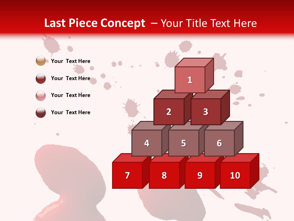 Drip White Grunge PowerPoint Template